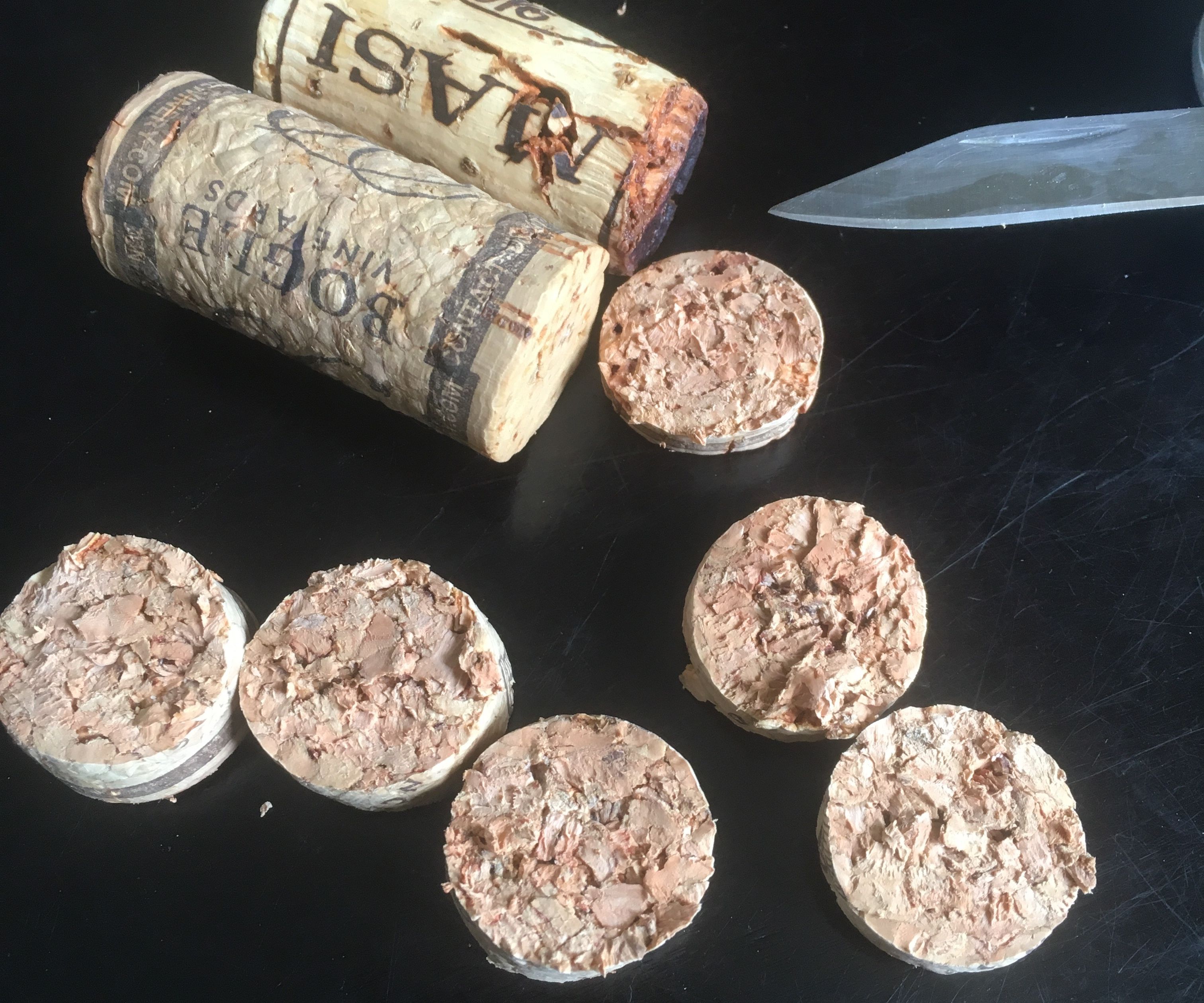 Wine Cork Cutting Hack