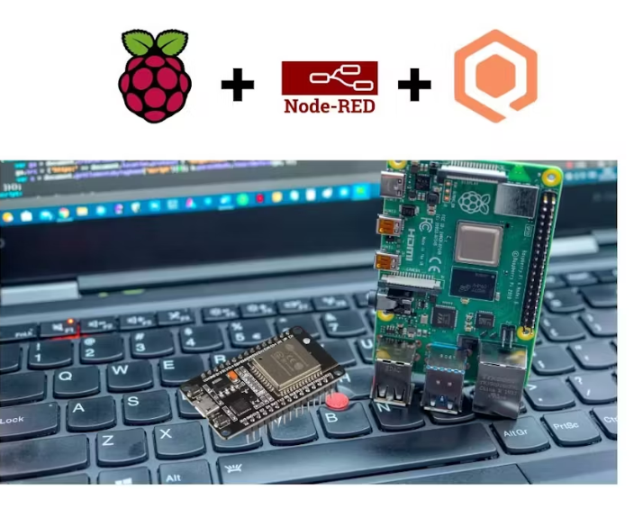 Node Red Controlled Web LED on ESP32 With Raspberry Pi 4