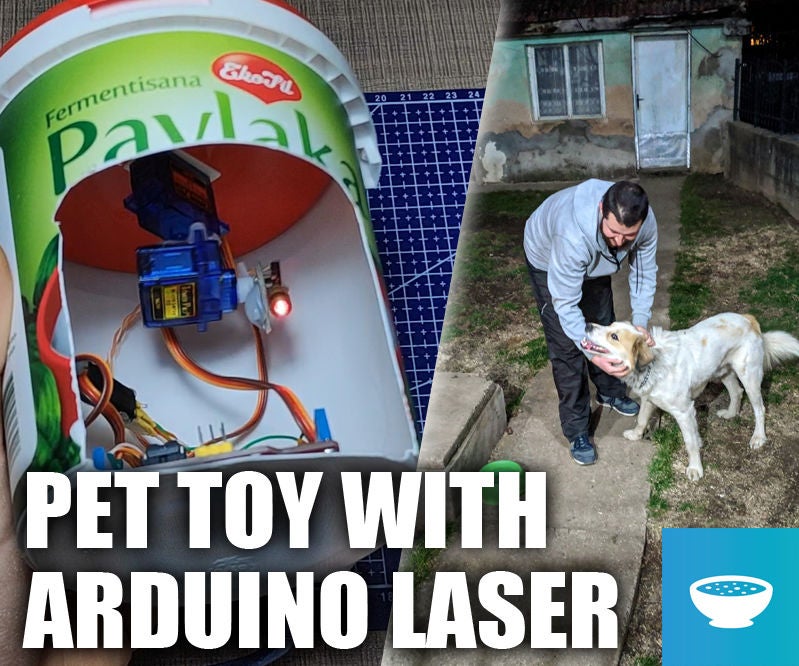 Arduino Controlled Laser Dog Chaser Toy