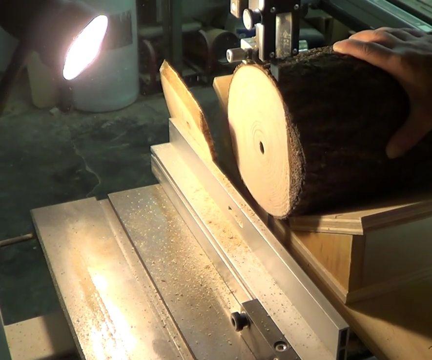 Bandsaw Sled to Cut Slices