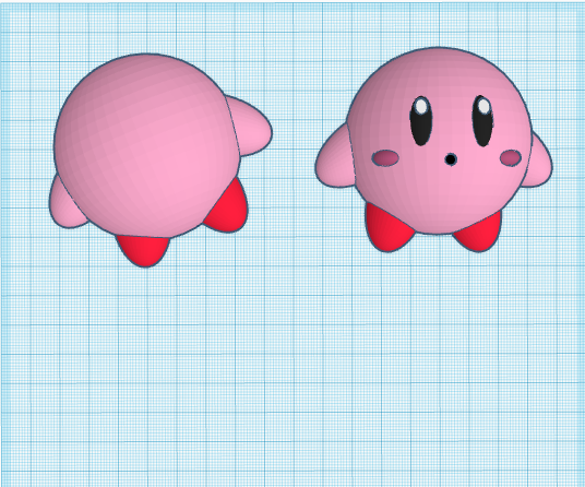 3D Kirby Print for Moto:Bit and Waving Hand Code