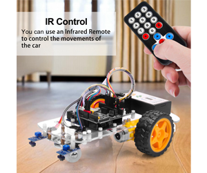 Arduino IR Remote Control Robot Car - OSOYOO 2WD Robot Car Starter Kit