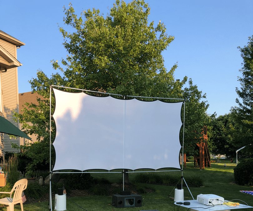 Outdoor Projector Screen With Stand