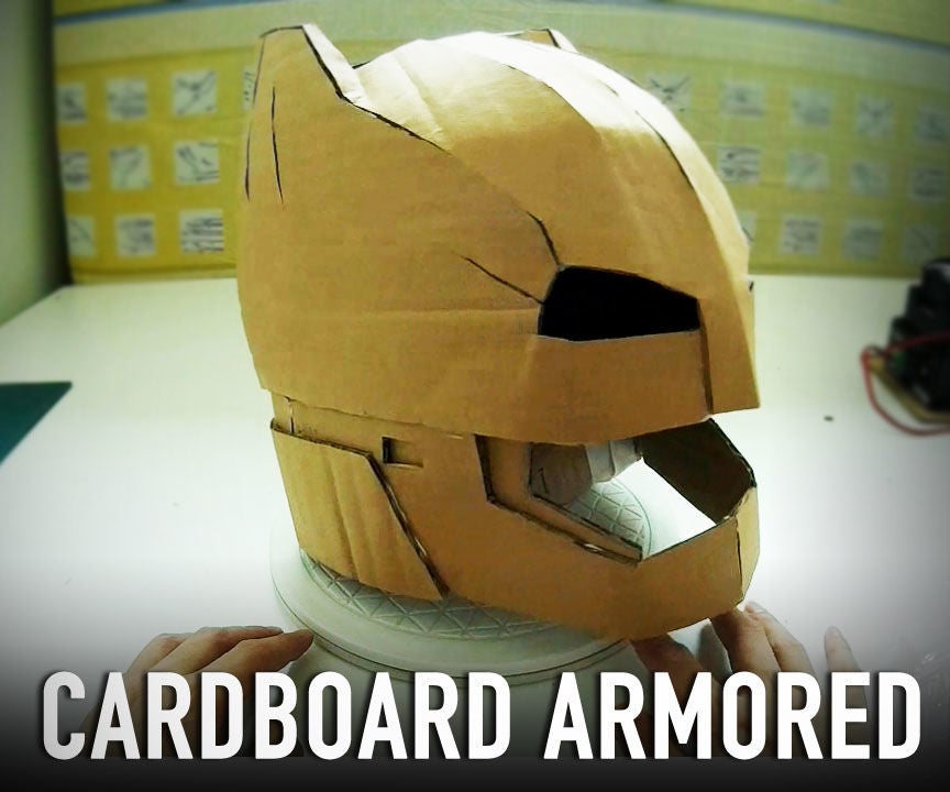 DIY Armored Batman Helmet Using Cardboard