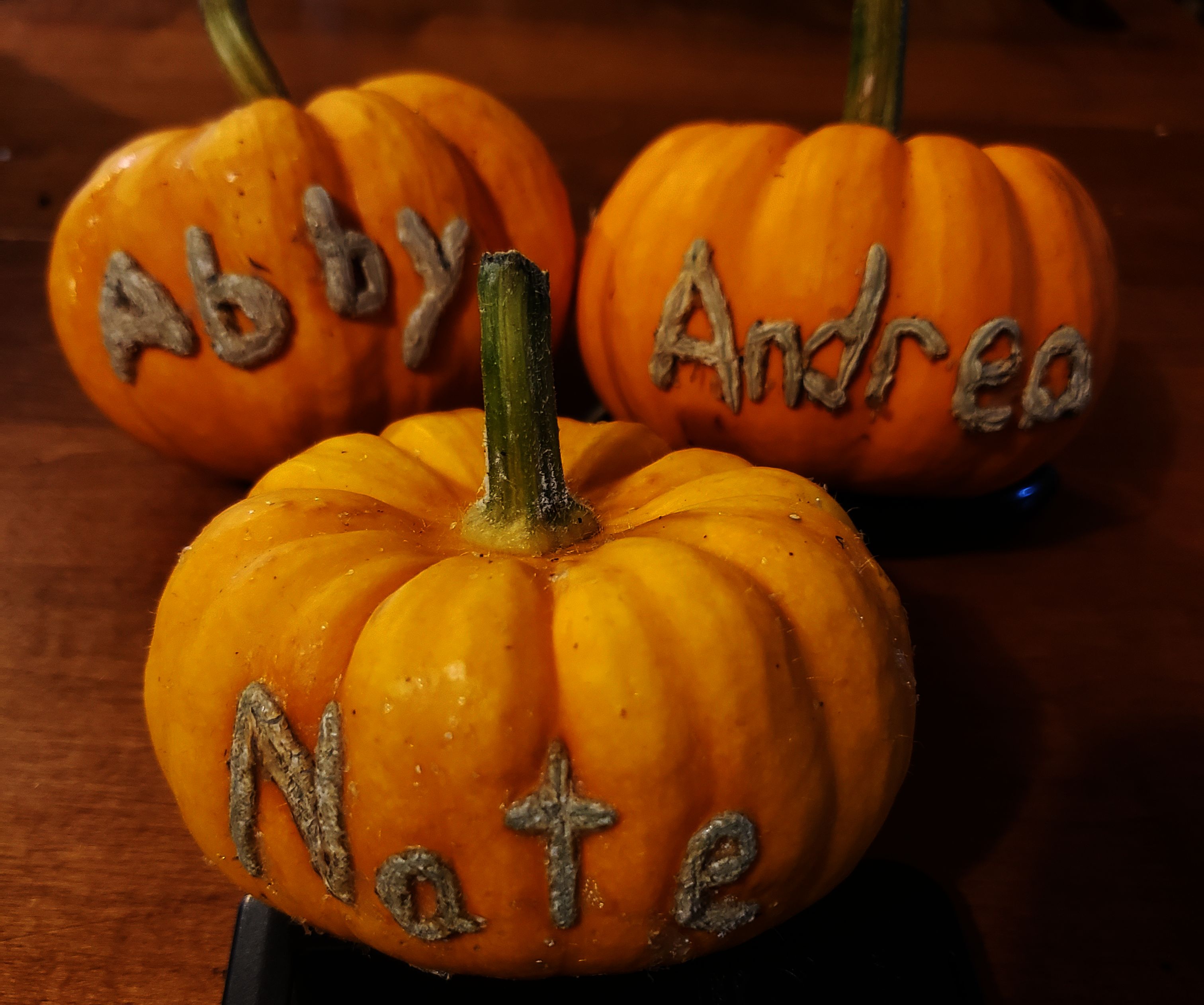 Personalized Pumpkins With Names