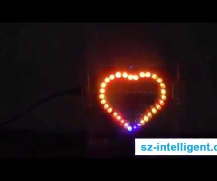 DIY Interesting Love Heart Chasing Effect LED Lights