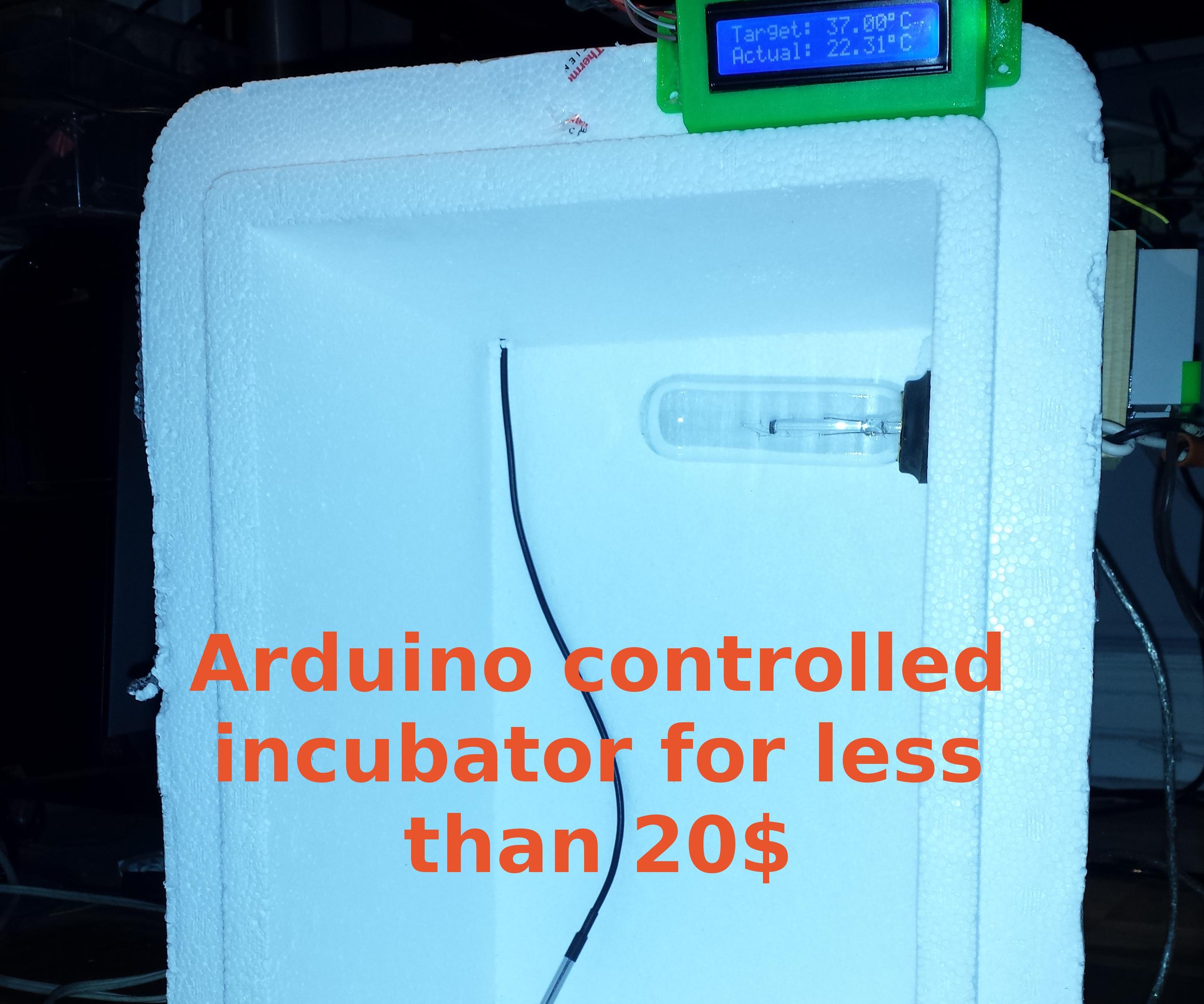 Temperature Controlled Incubator Using Arduino