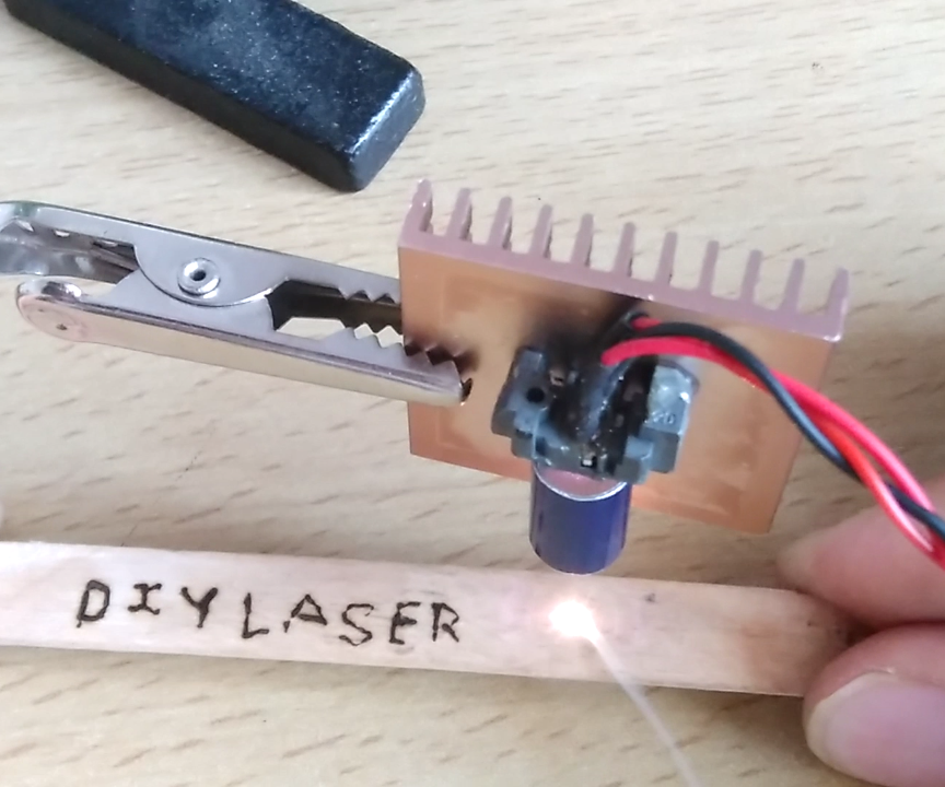 Diy Laser Burner Module From Old DvD'wr.