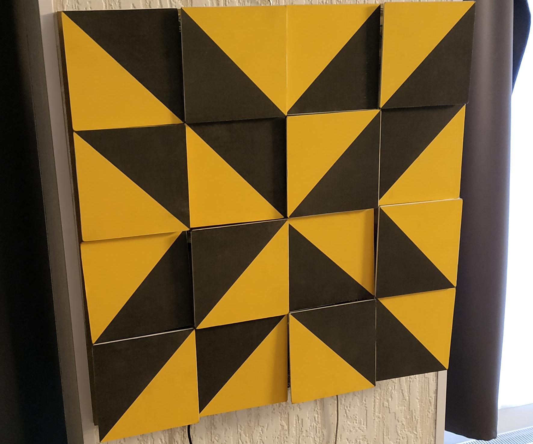 Half Square Triangles Kinetic Art 