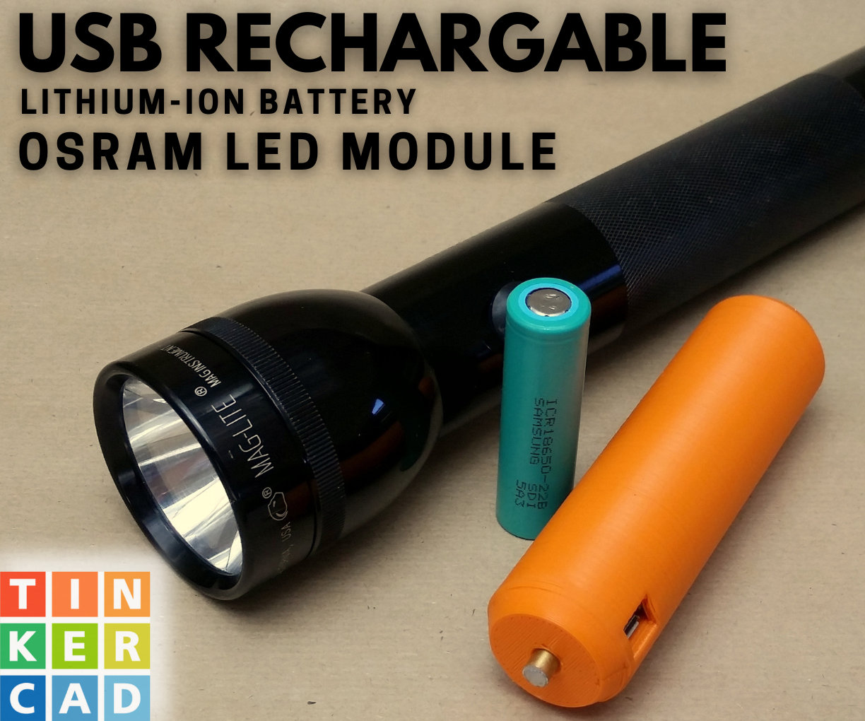 Upgrade Your Maglite With a Rechargeable Battery and LED!