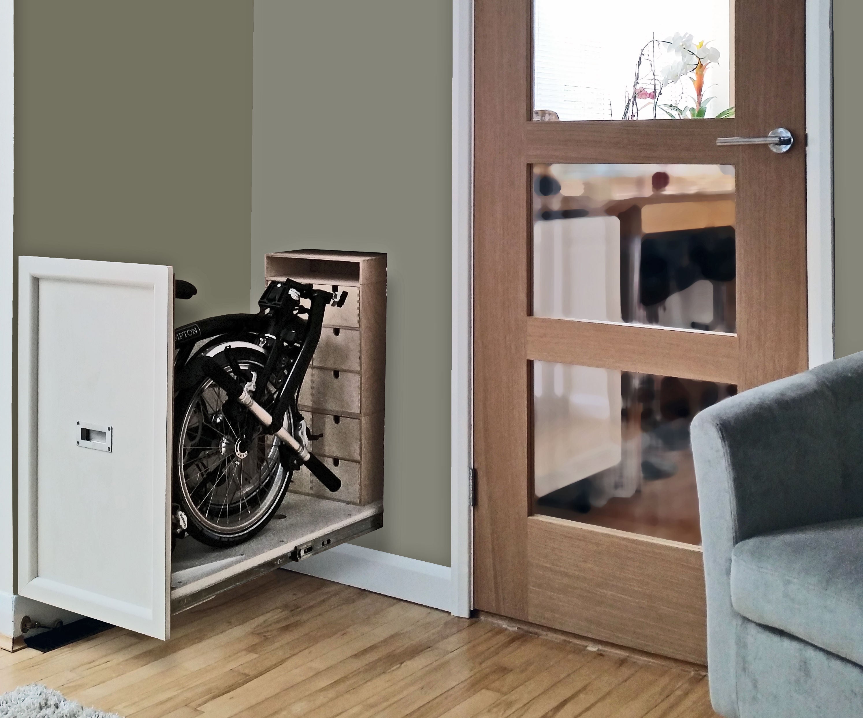 Brompton Bike Hidden Storage Cupboard