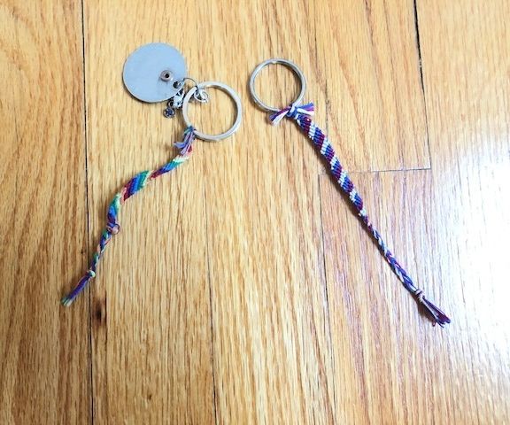 Candy Stripe Key Chain 