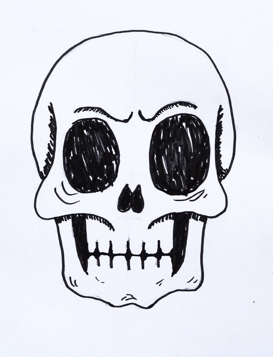 How to Draw a Human Skull