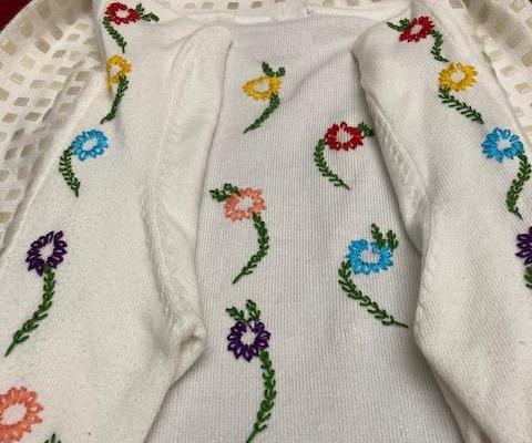 From Blemished to Blossomed: a Floral Embroidery Tale
