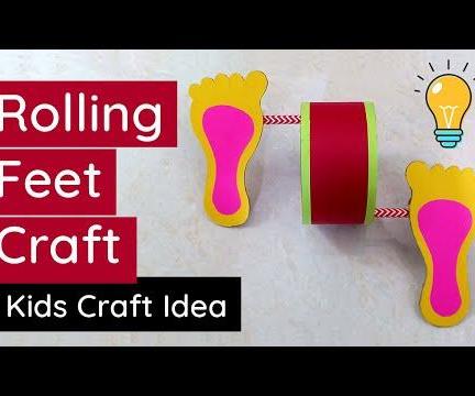 Learn How to Make Rolling Feet Craft for Kids