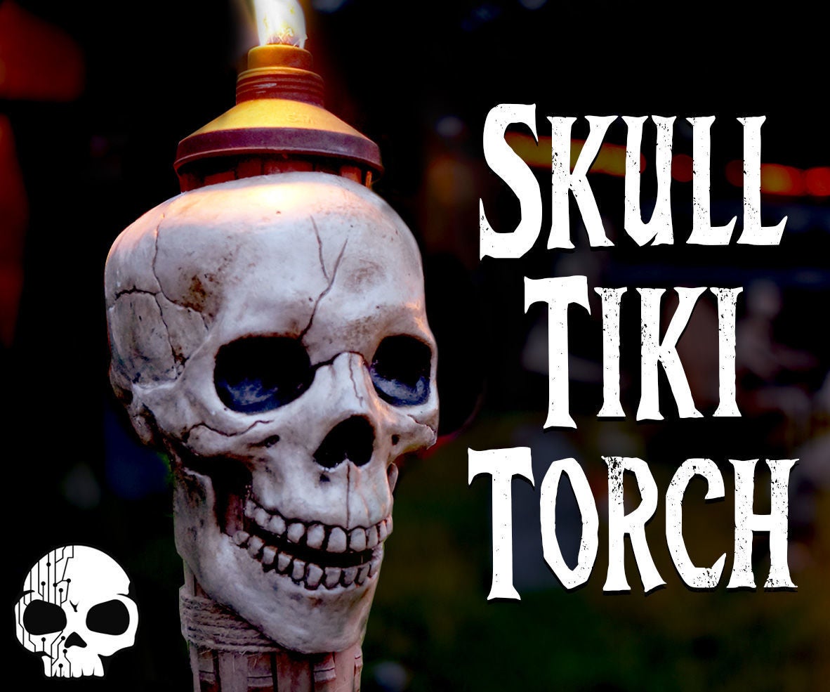 DIY Skull Torches
