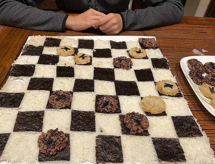 Rice Cracker Checkers/Checkerboard With 2 Different Flavors