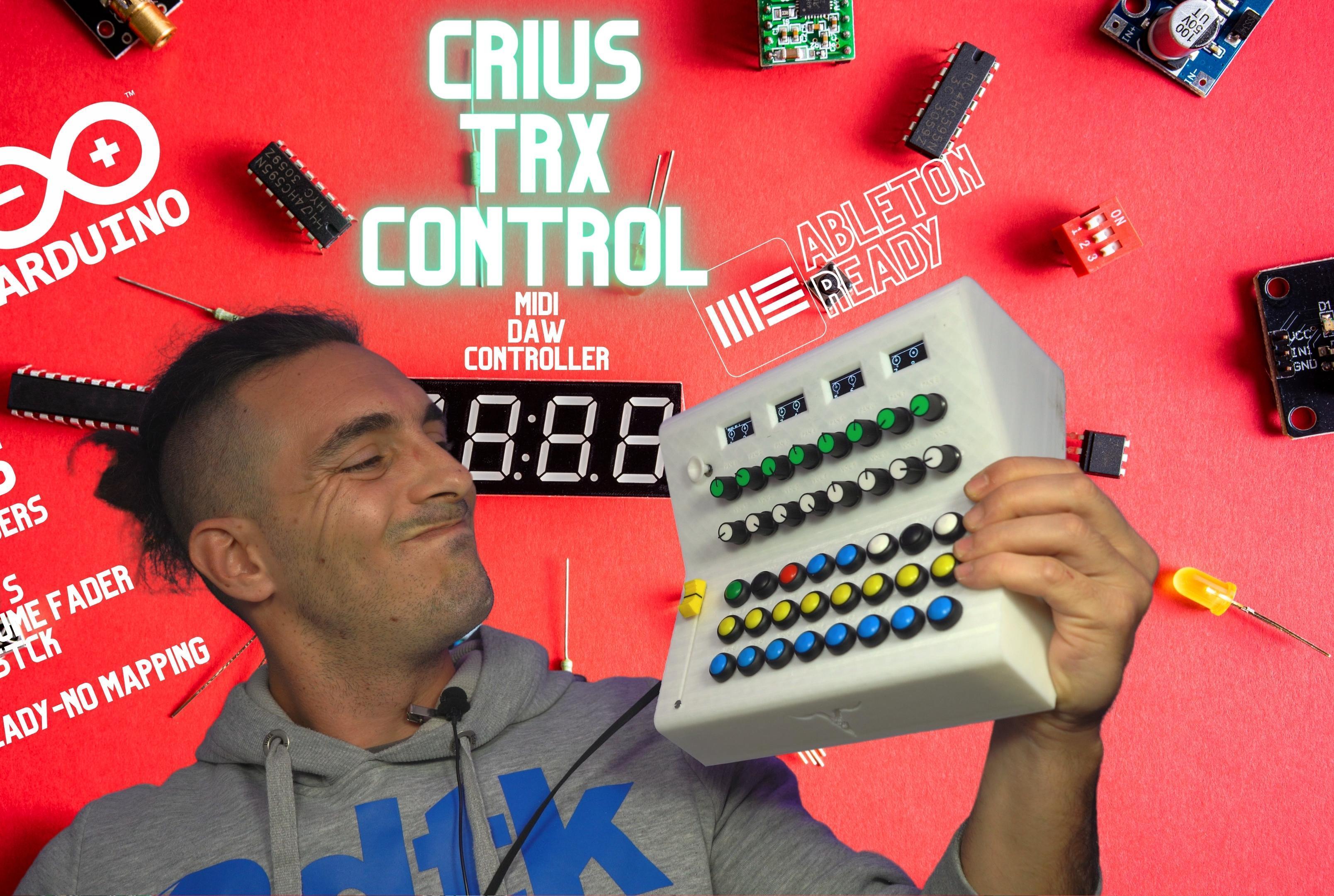 Arduino MIDI DAW Controller - Crius TRX Control V1.0