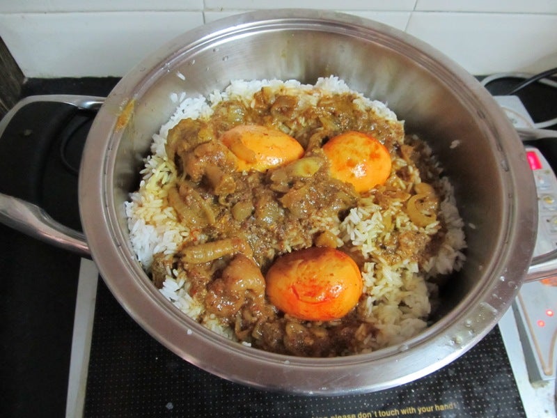 Chicken Biryani With Eggs for an Added Kick