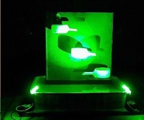 Homemade Electric Tabletop Water Fountain With LED Light