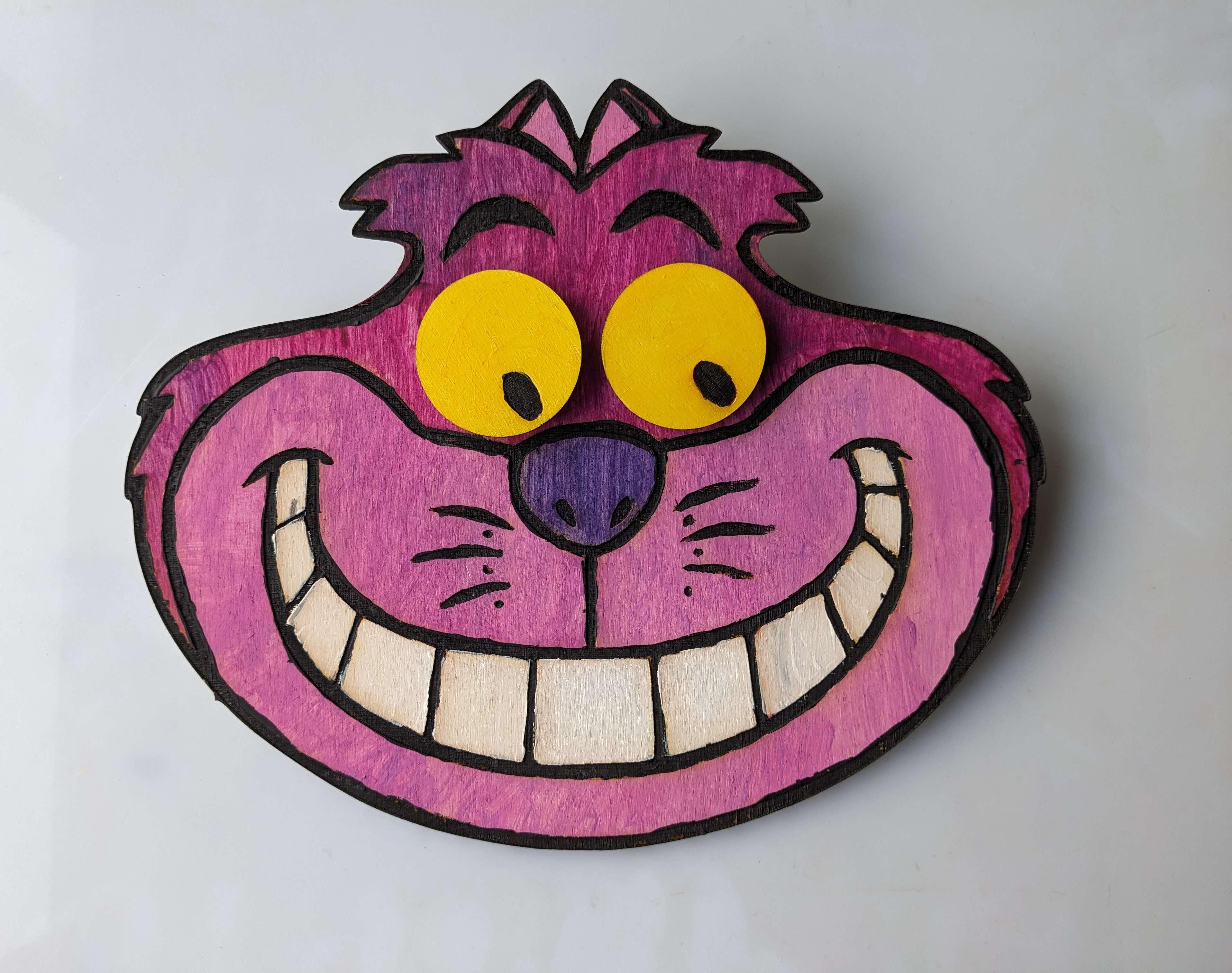 Cheshire Cat Eye Clock