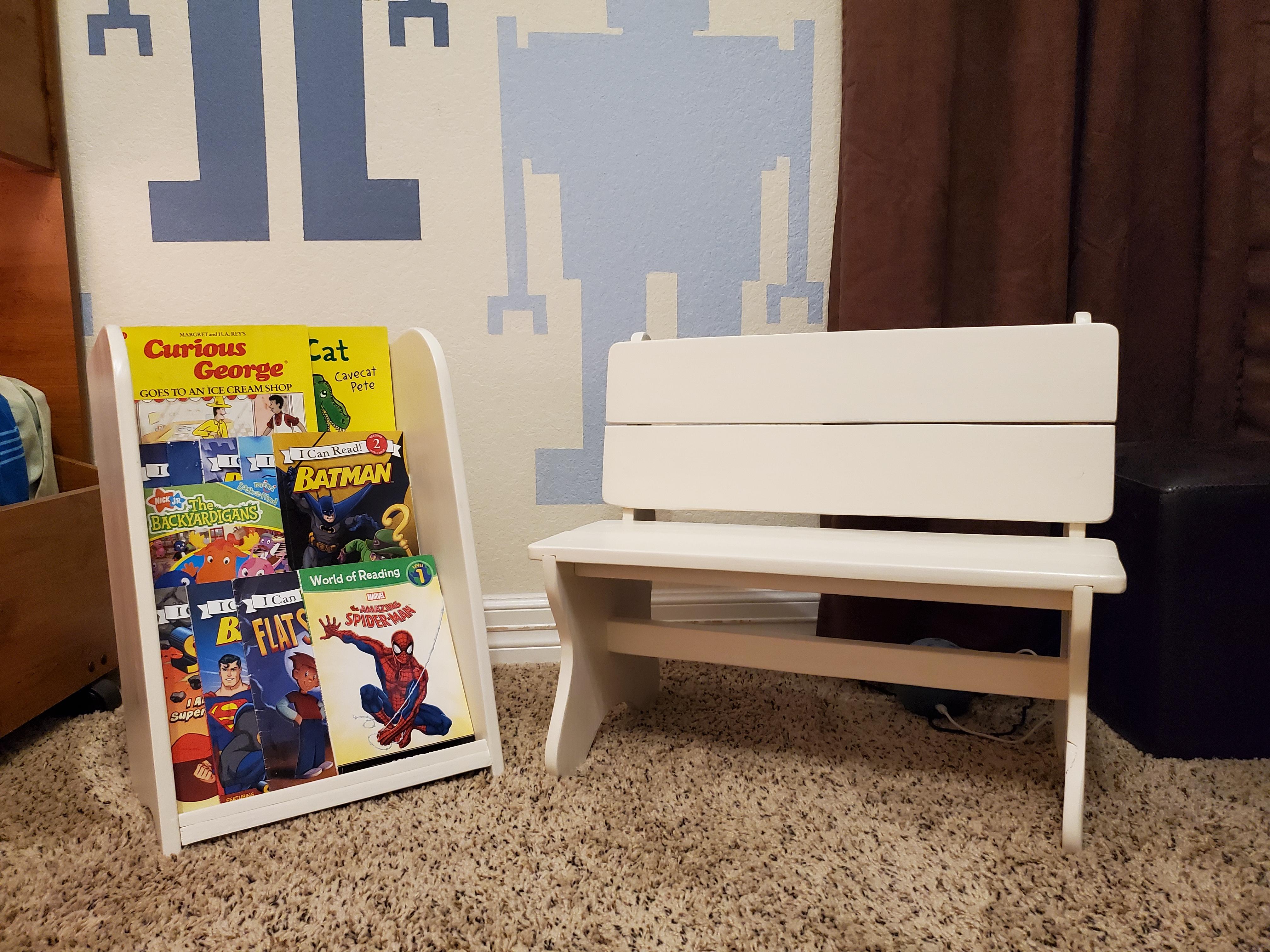 Kid's Bench & Bookshelf From a Single 2x10x8 Piece of Lumber