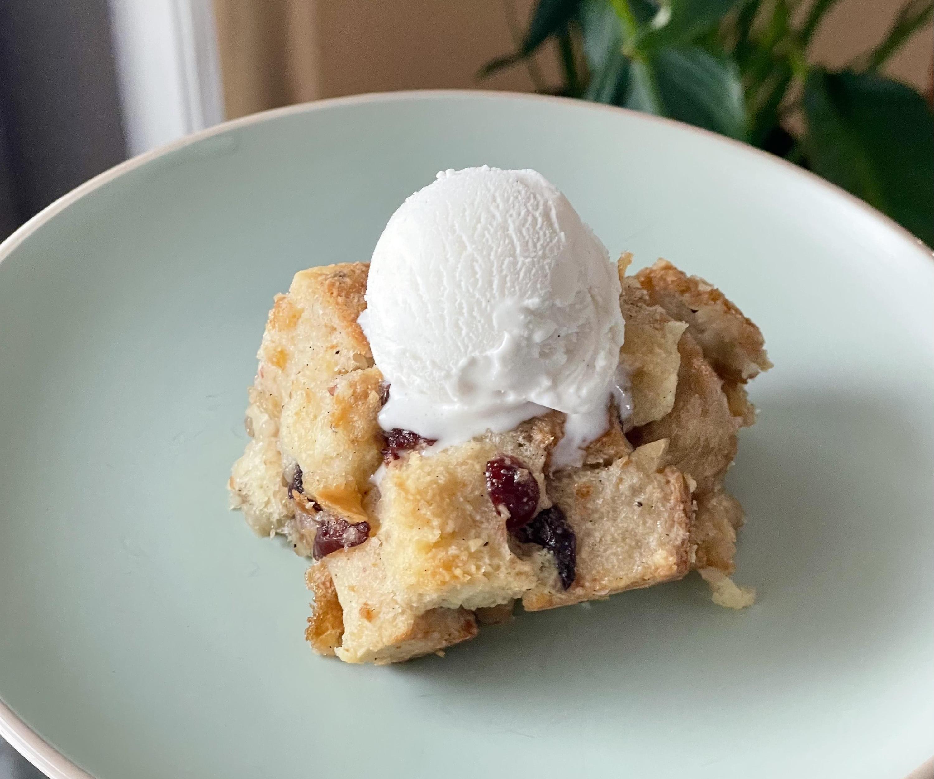 Cranberry Walnut Bread Pudding