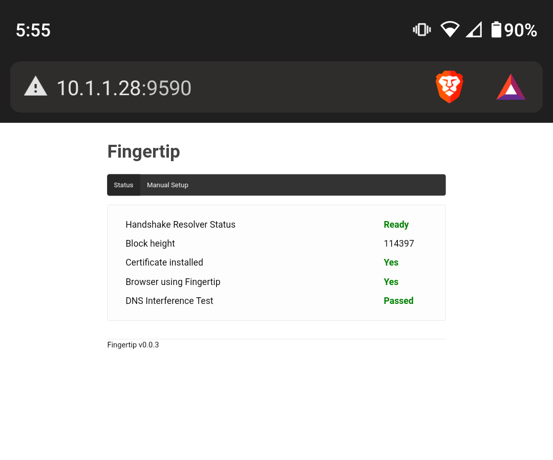 Fingertip Over Local Network Via Windows