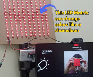 Arduino Color Tracking LED Matrix | ChromaMatrix AI