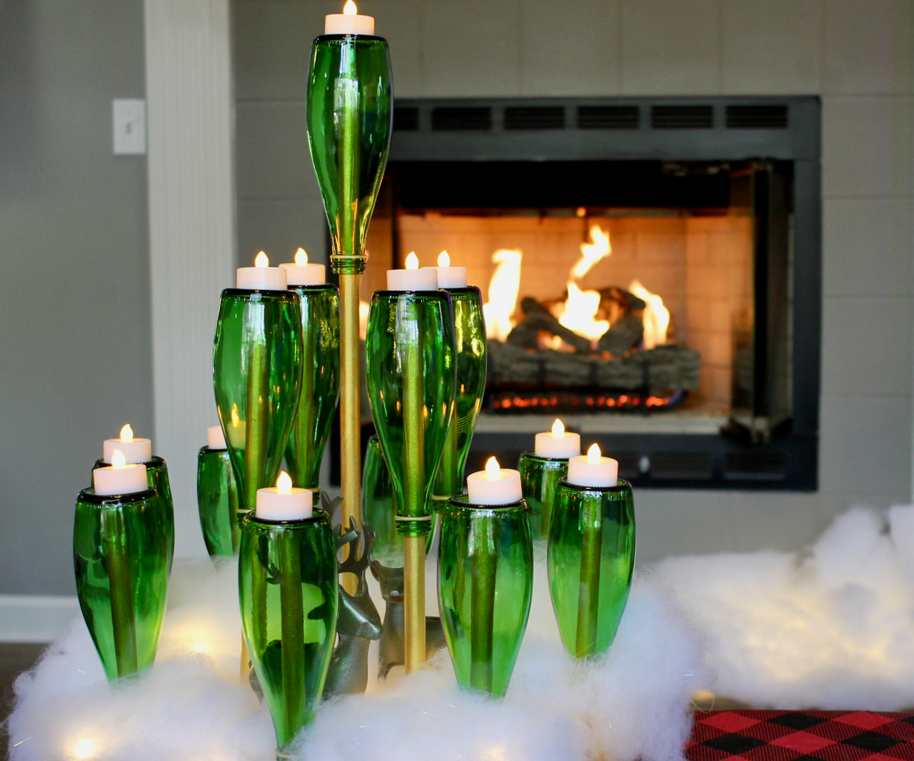 Green Bottle Christmas Tree