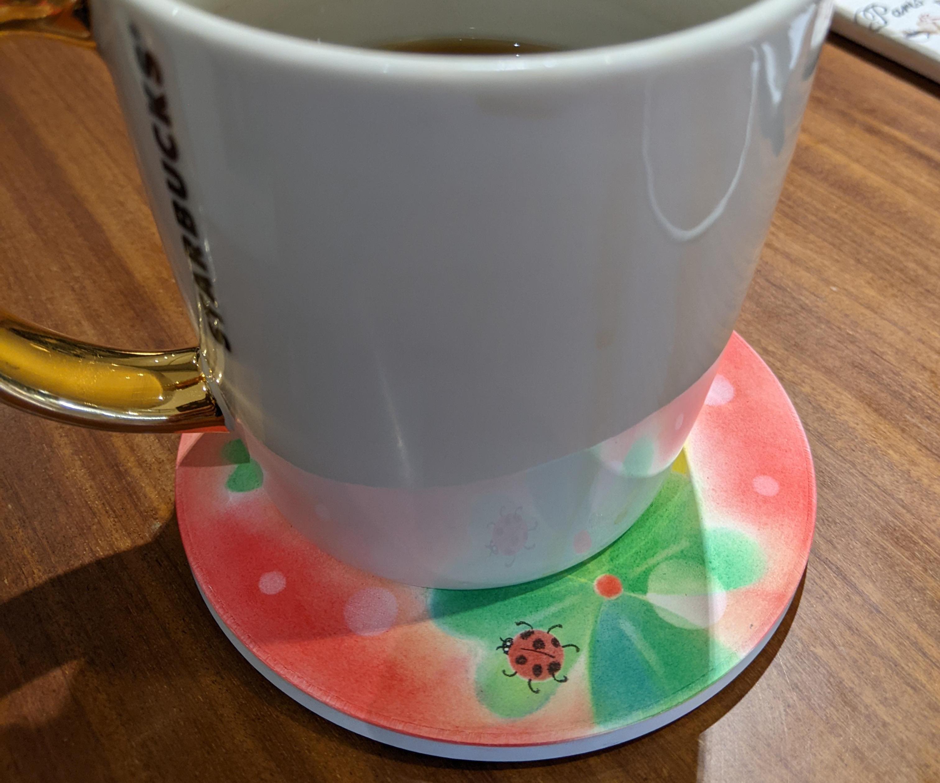 Beautiful Pastel on Cup Coaster