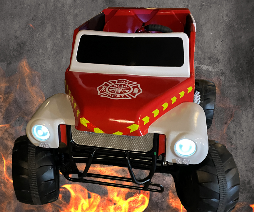 Monster Fire Truck From Salvaged Grave Digger Power Wheel