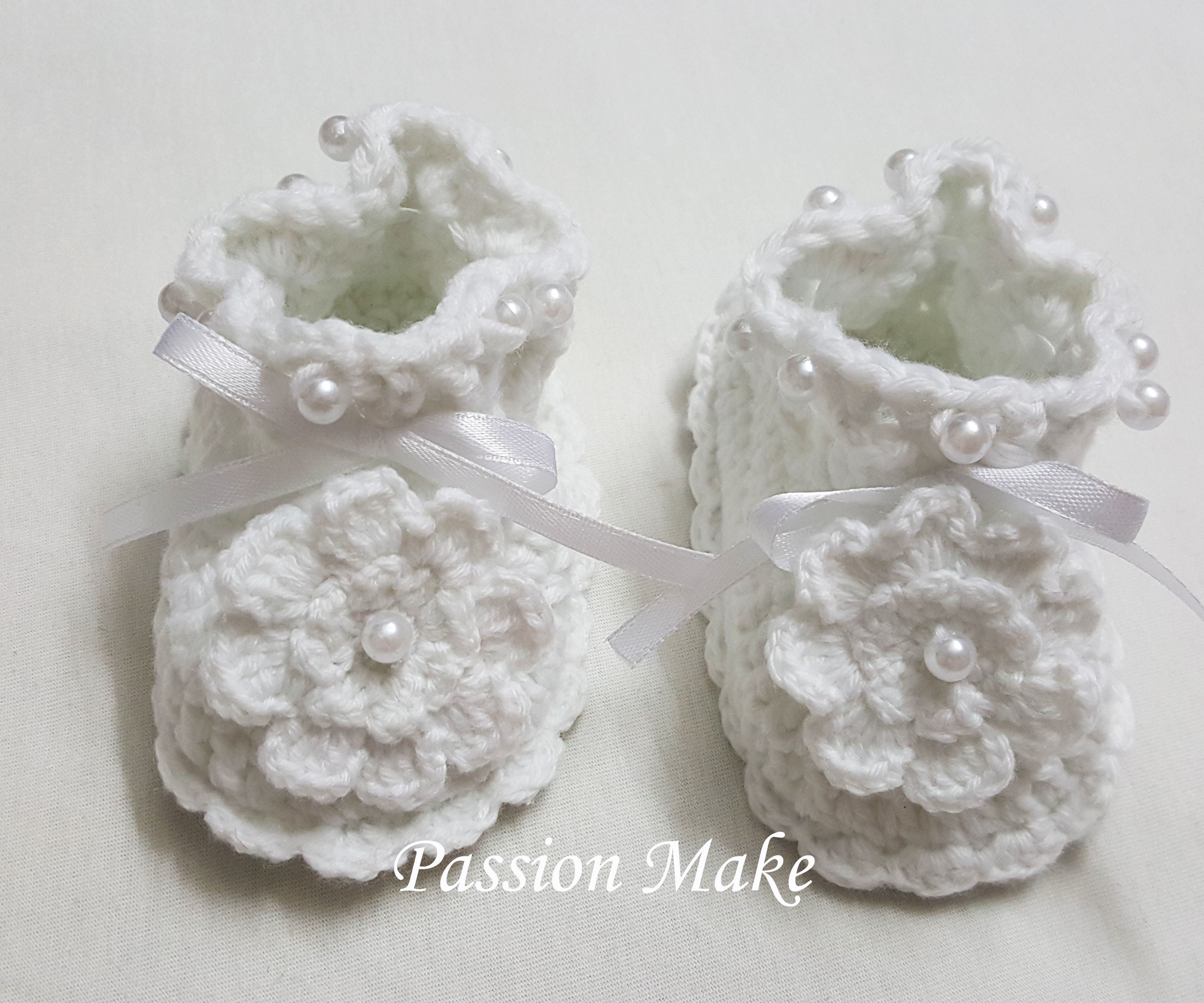 Crochet Christening Booties