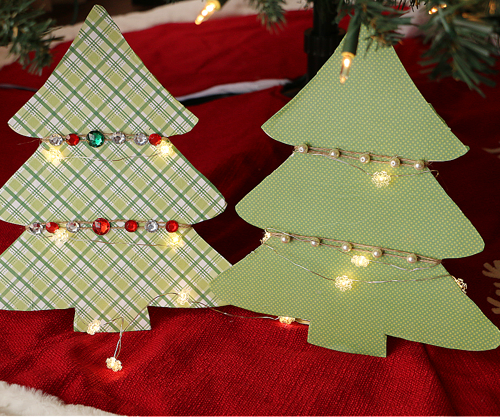 Easy Dollar Tree Christmas Wooden Tree Decorations