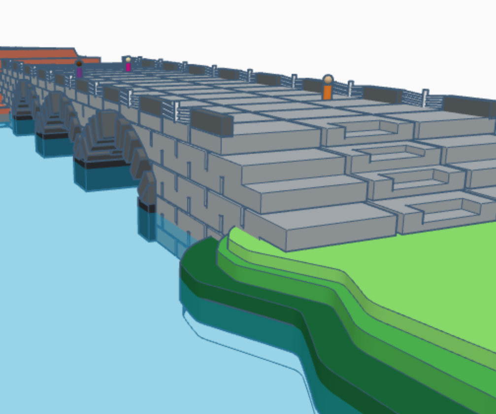 Pedestrian Keystone Bridge for Natural Environments