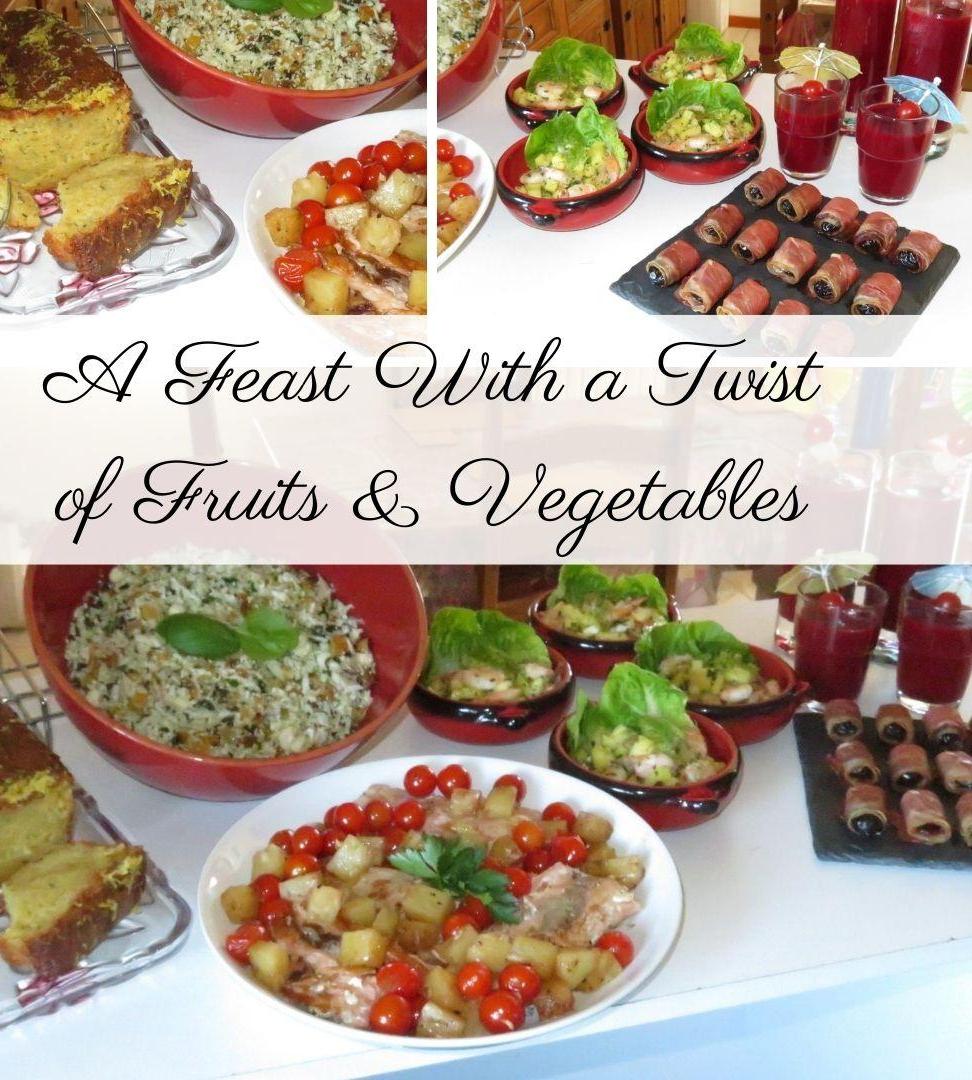 A Feast With a Twist of Fruits and Vegetables