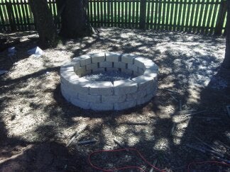 40 Inch (Inner) Diameter Retaining Wall Fire Pit ~ $110