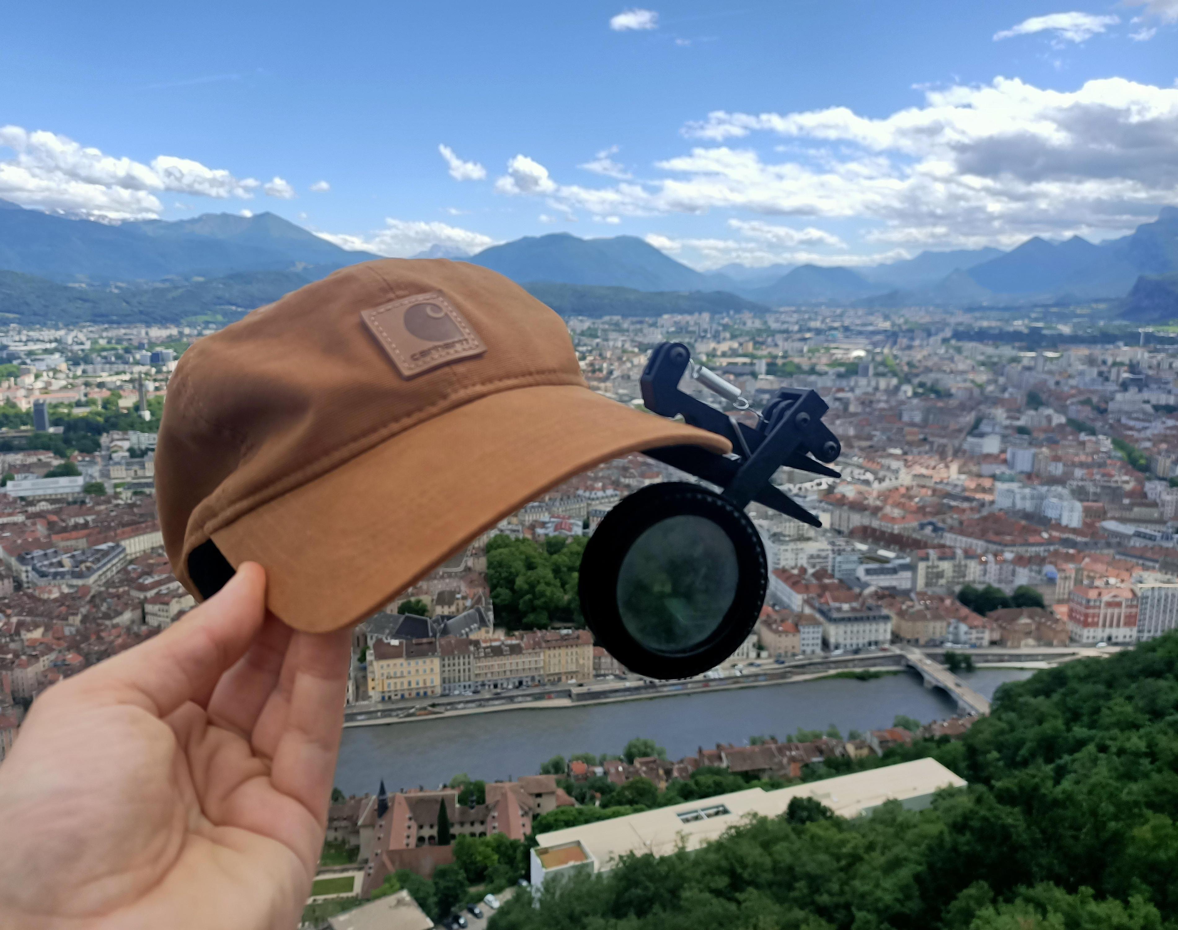 Cap Mounted Sun-monocle