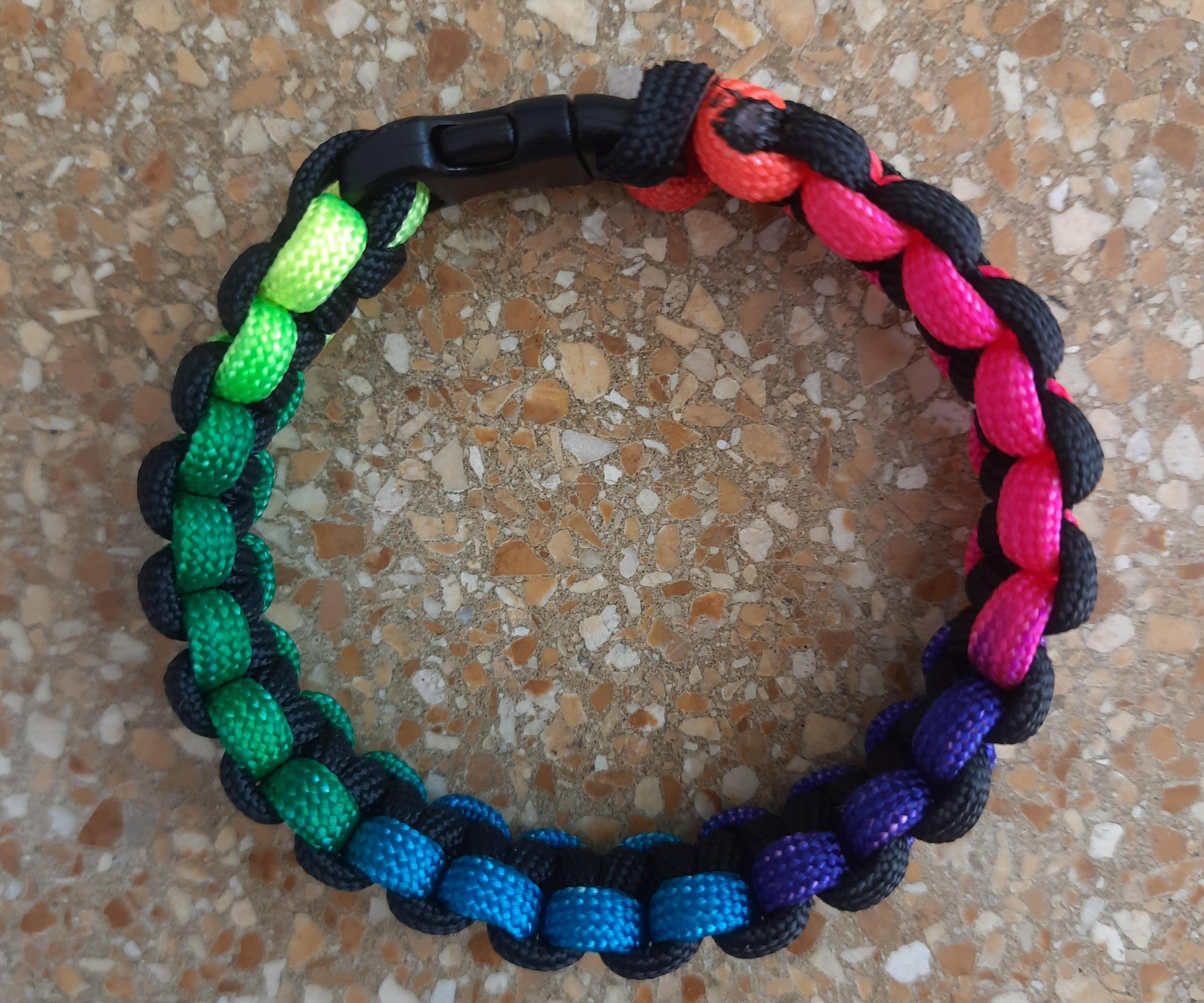 Tie-dye Colourful Paracord Bracelet