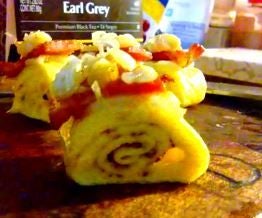 Egg Sushi With Bacon, Pepperjack,