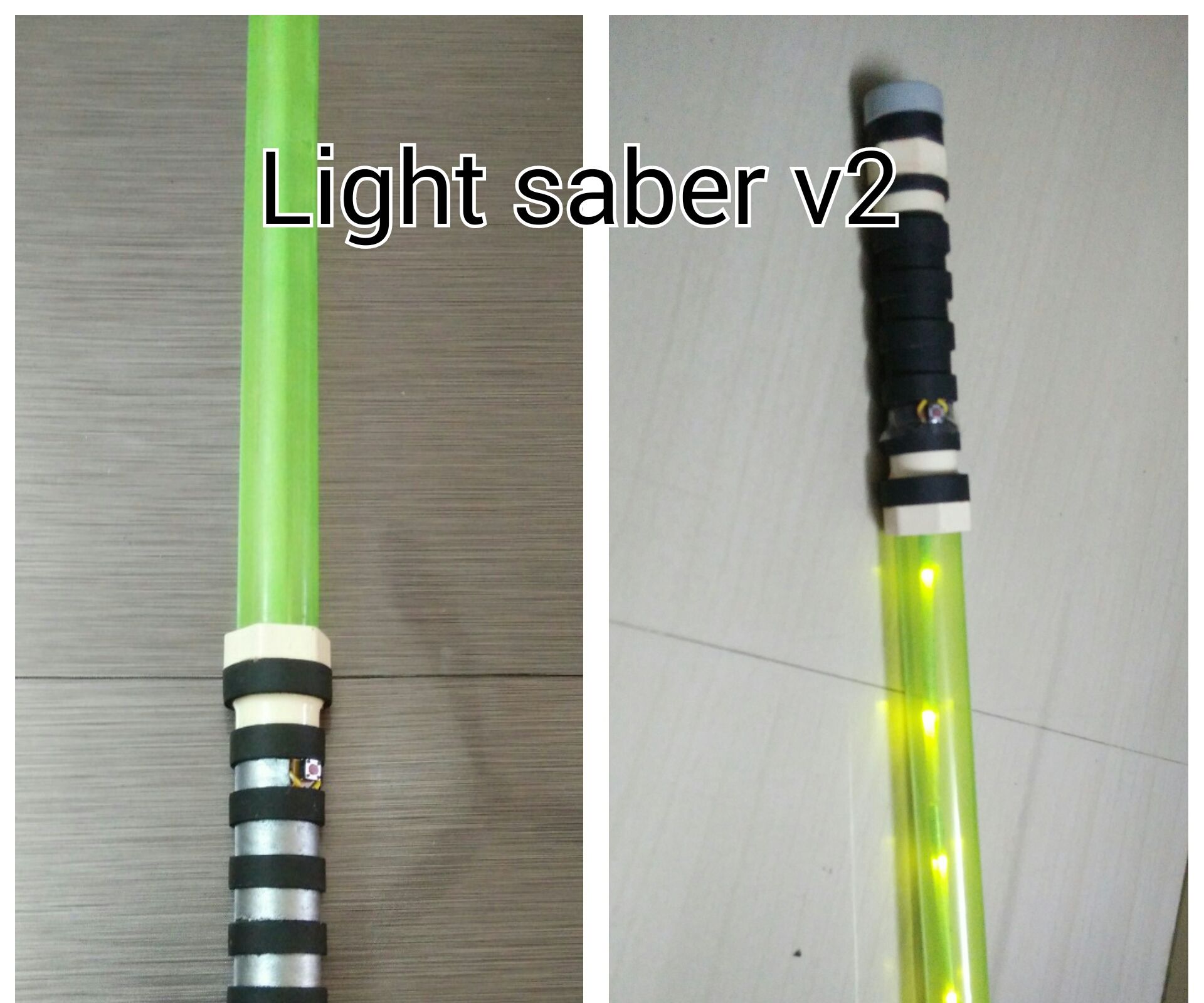 Light Saber Using Bubbles Toy V2