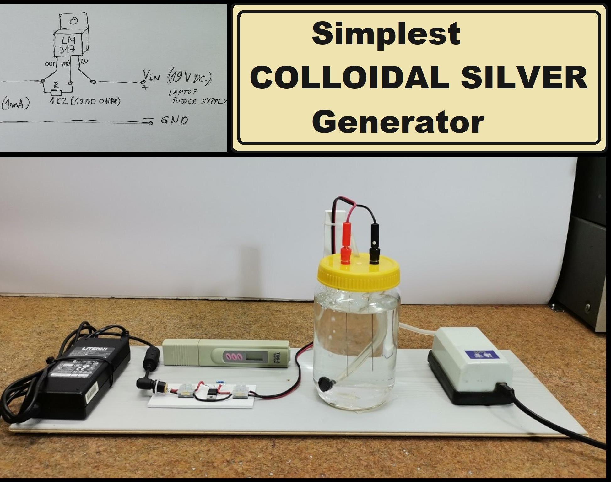 How to Make Simplest Colloidal Silver Generator