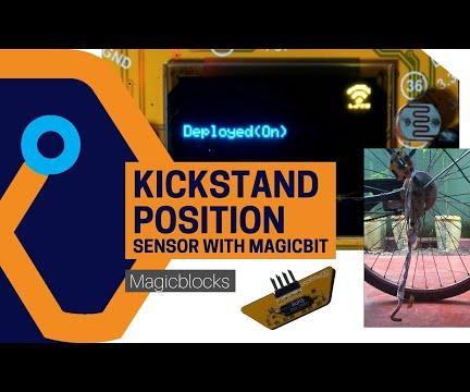 Bicycle Kickstand Position Sensor From Magicbit[Magicblocks]