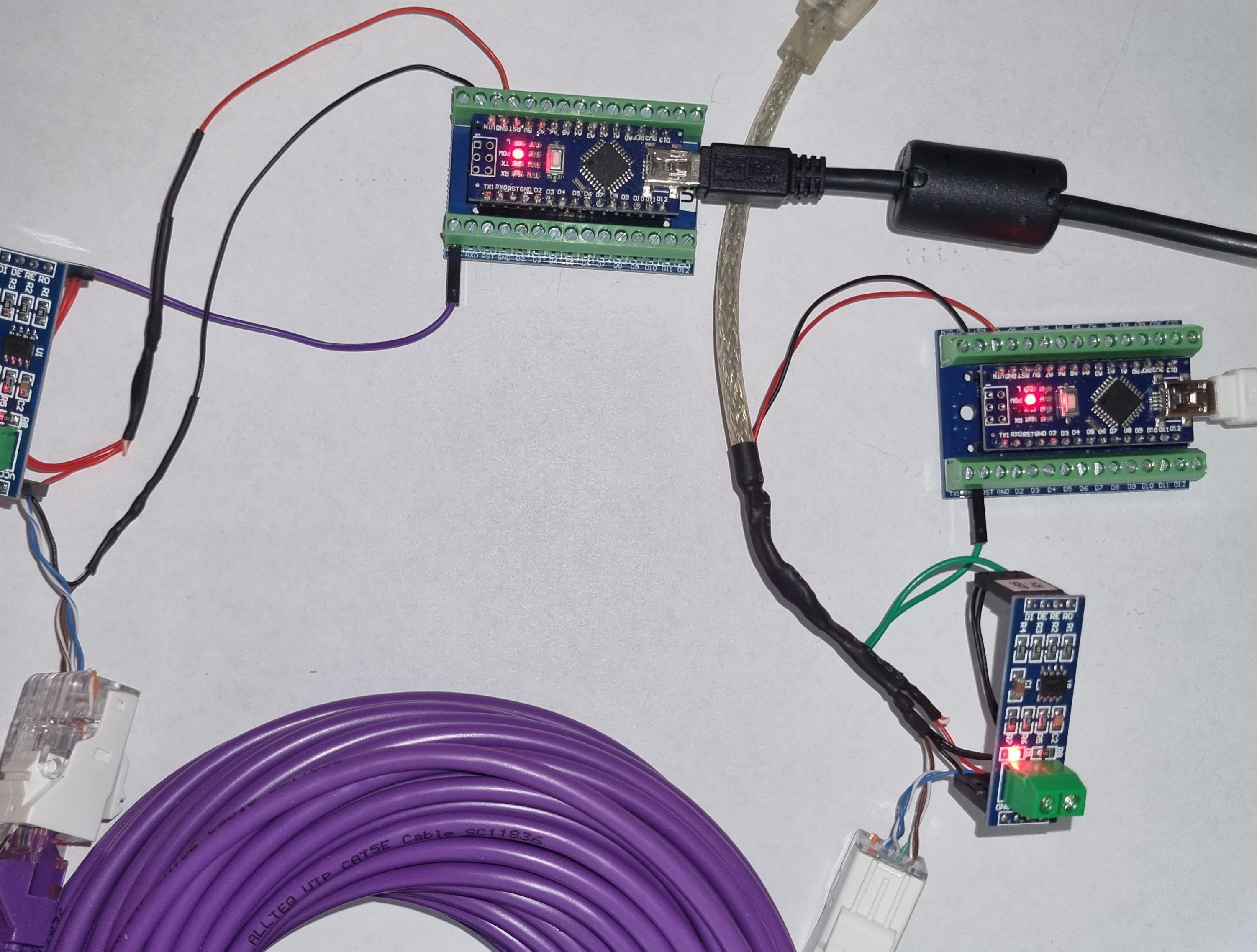 Arduino Remote Control With RS485 Over UTP