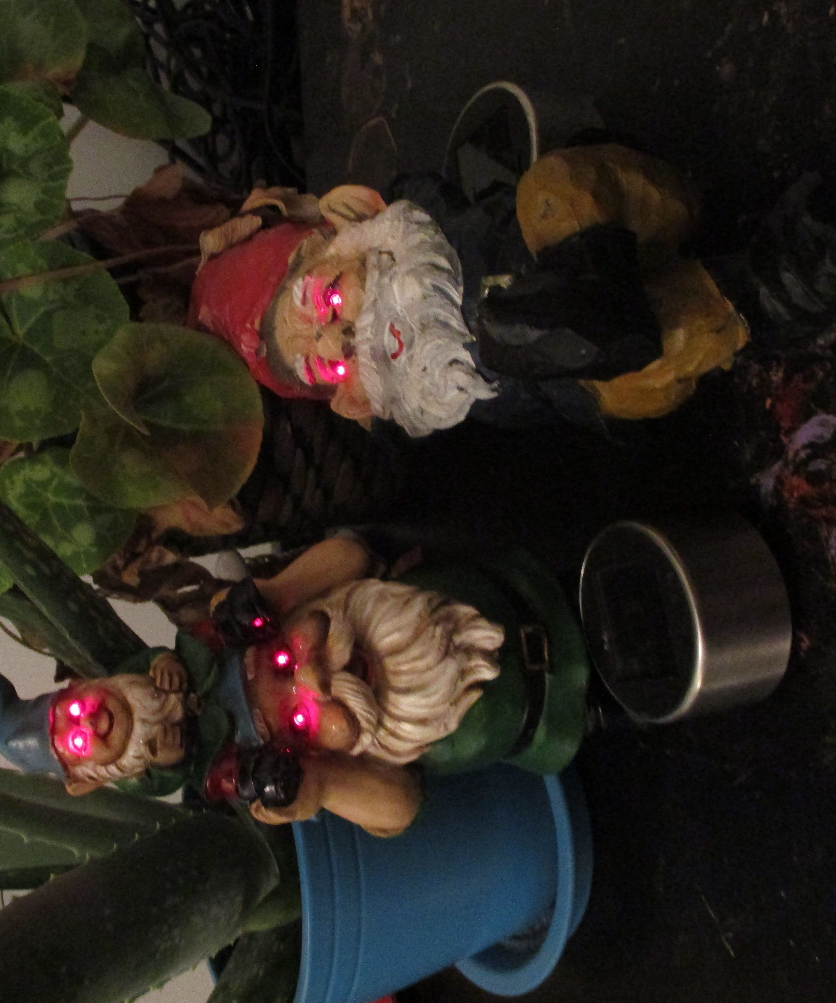 Solar Powered Creepy Garden Gnomes!