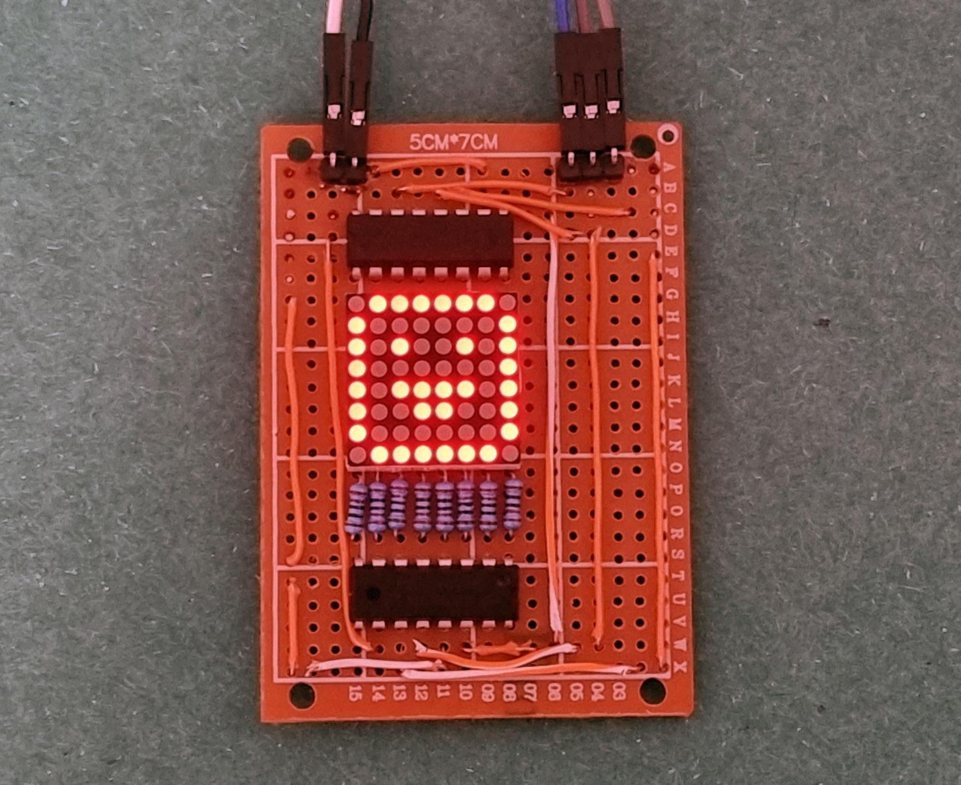 Designing, Testing, Soldering and Programming Through-hole PCB Devices: ESP32, 788BS LED Matrix and 74HC595 Shift Registers