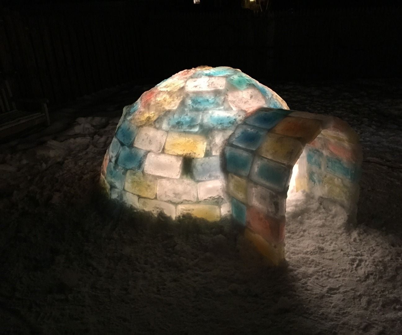 Make an Ice Block Igloo