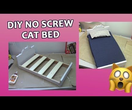 Cat Bed DIY No Screw | Miniature Dolls Bed / Pet Bed