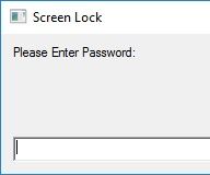 VBScript Screen Lock