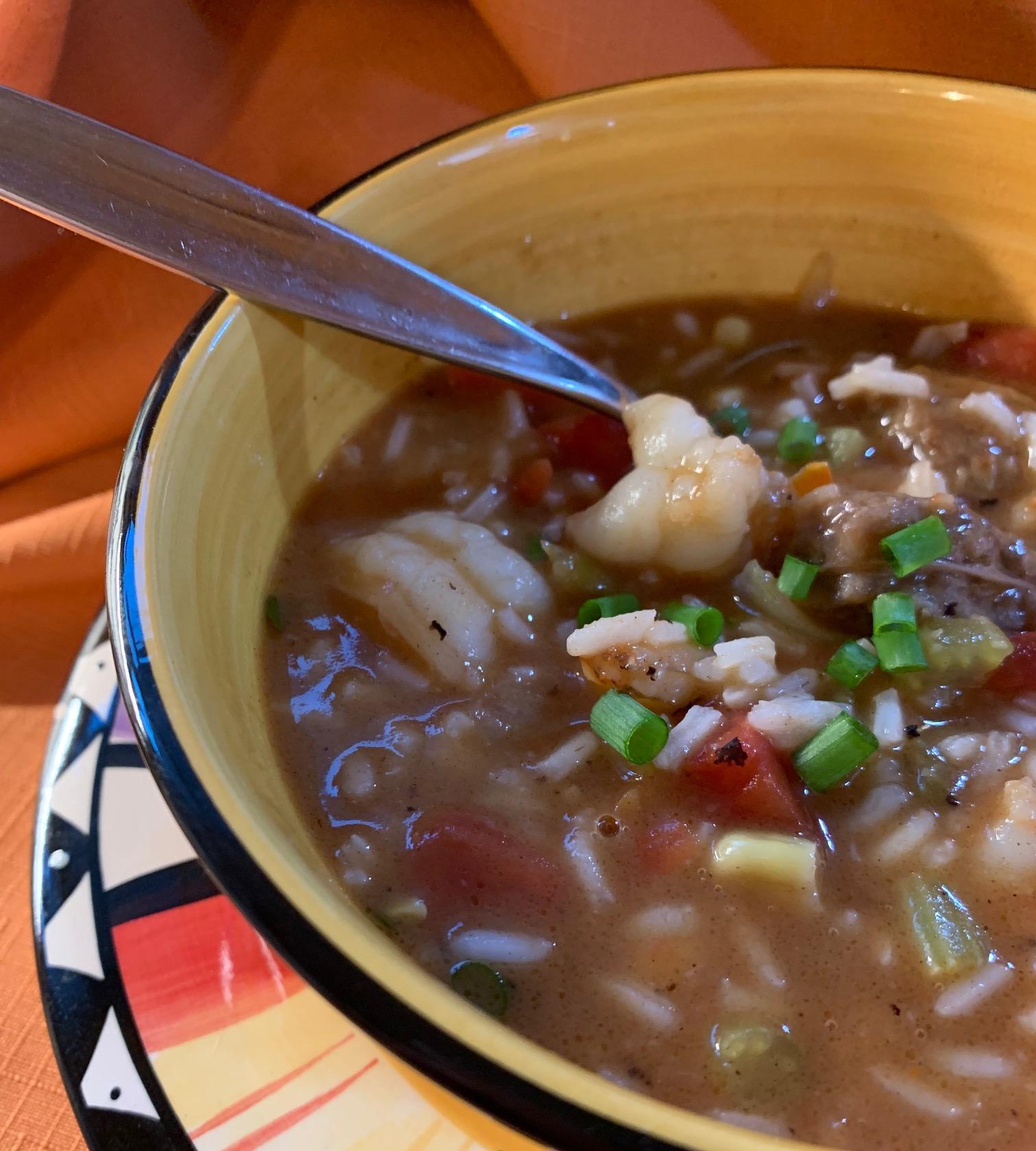 Mom’s Sausage and Shrimp Gumbo